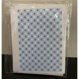  1 nhãn dán sticker pola trái tim/caro/tròn/tím để dán lên sách vở tài liệu 