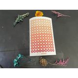  1 nhãn dán sticker tròn adianbb để trang trí sách vở và toploader 