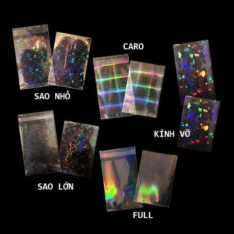  [LẺ] 1 lá bọc bài Sleeves Card hologram 5 hiệu ứng bảo vệ card - phù hợp với nhiều loại thẻ bài Yugioh, anime chính hãng 