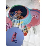  Quạt tròn 20cm in theo yêu cầu, chất dày dặn, cán tay cầm xịn sò, màu sắc in đẹp thiệt đẹp tươi sáng xinh xắn 