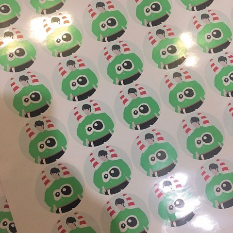  20 tờ nhãn dán/Sticker in theo yêu cầu (Tự cắt) 