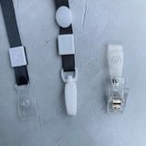  Thẻ đeo bảng tên CỨNG, MÀU TRẮNG cho nhân viên văn phòng - chất liệu nhựa cao cấp CỰC ĐẸP, khổ Dọc kèm dây đeo 