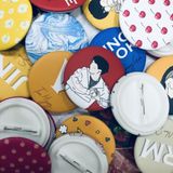  Huy hiệu BTS LINEART Line art New Ver 2021 - NHÁM MỜ 