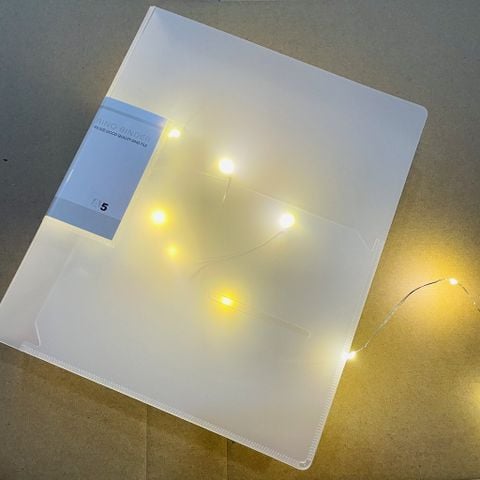  10 trang Sheet Meet A5 và bìa Binder A5 Hujin 2 còng- Đựng sheet Meet A5 