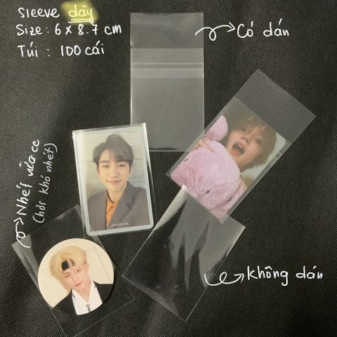  Sleeve card MeeT/ Meet YX bảo vệ card - túi đựng ảnh card/thẻ bài Yugioh, anime chính hãng 