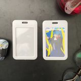  Thẻ đeo bảng tên CỨNG, MÀU TRẮNG cho nhân viên văn phòng - chất liệu nhựa cao cấp CỰC ĐẸP, khổ Dọc kèm dây đeo 