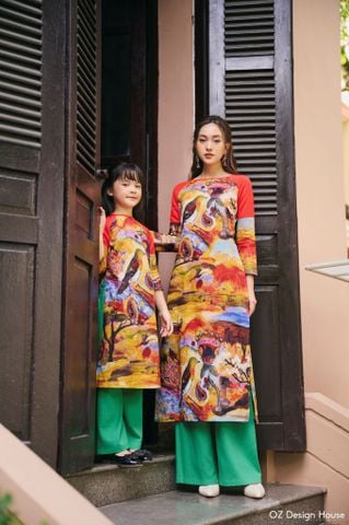 ÁO DÀI MẸ LINEN LỤA