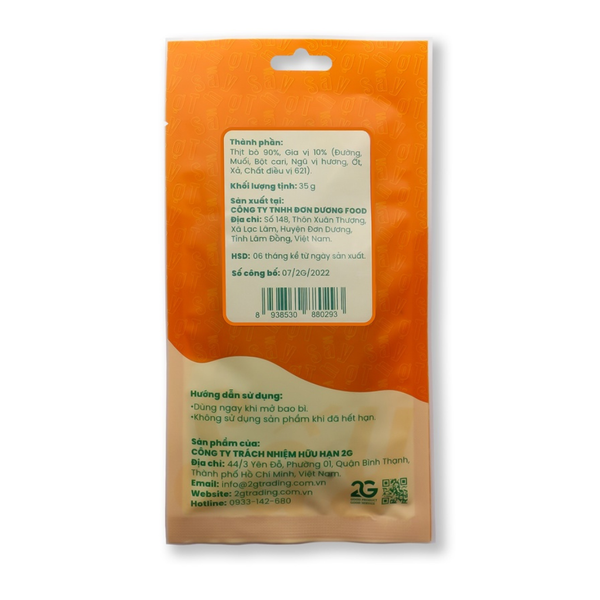  2G Beef Jerky 
