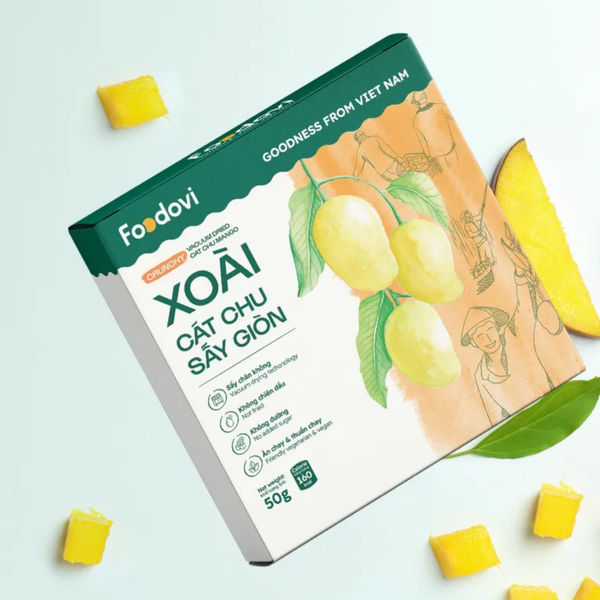  Foodovi Crispy Dried Mango - 50g - Box 