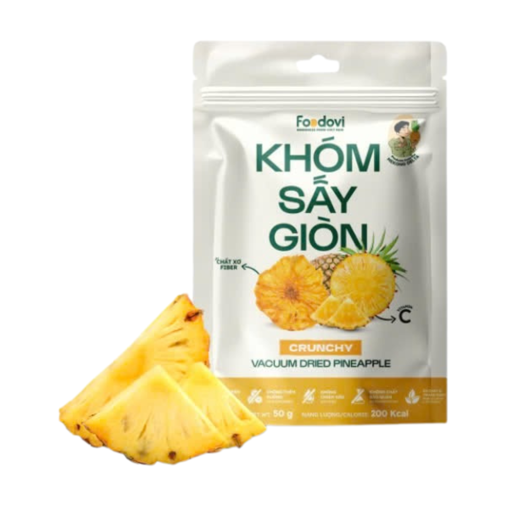  Foodovi Crispy Dried Pineapple - 50g 