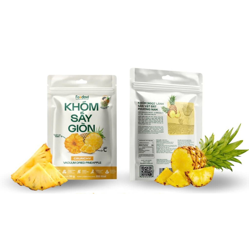  Foodovi Crispy Dried Pineapple - 50g 
