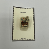  Haru Craft Ceramic Brooch - Ca Phe Sua 