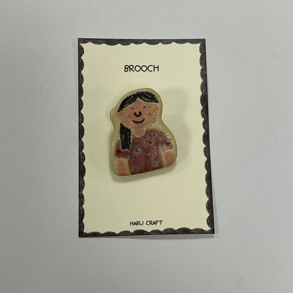  Haru Craft Ceramic Brooch - Chi Oi 