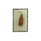  Haru Craft Ceramic Brooch - Chilli Sauce 