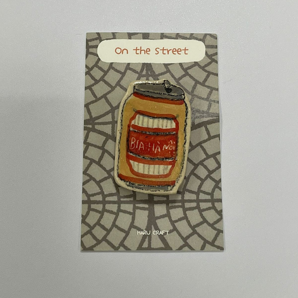  Haru Craft Ceramic Magnet - Beer 