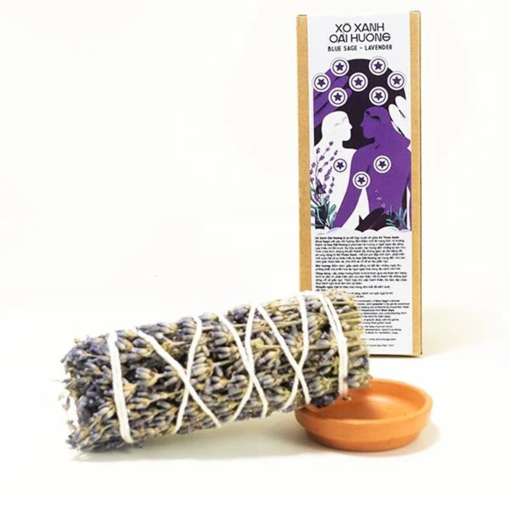  Healiverse Blue Sage Lavender Wand 