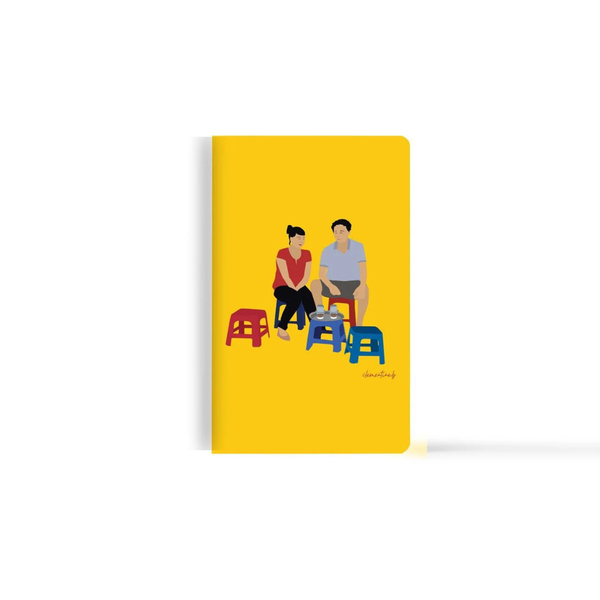  In the Mood Saigon Notebook Soft Cover Ca Phê Bệt Yellow 