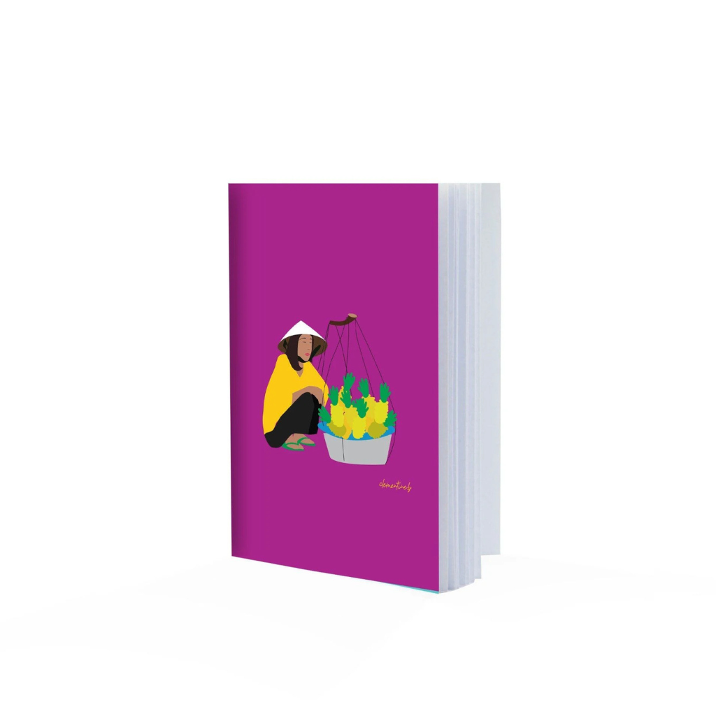  In the Mood Saigon Notebook Soft Cover Fruit Seller Purple 