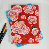  In the Mood Saigon Peonies Notebook - Red 