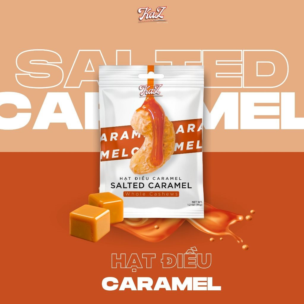  Kazori Salted Caramel Cashews - 35 Grams 