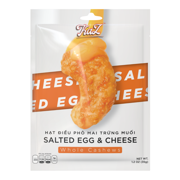  Kazori Salted Egg and Cheese Cashews - 35 Grams 