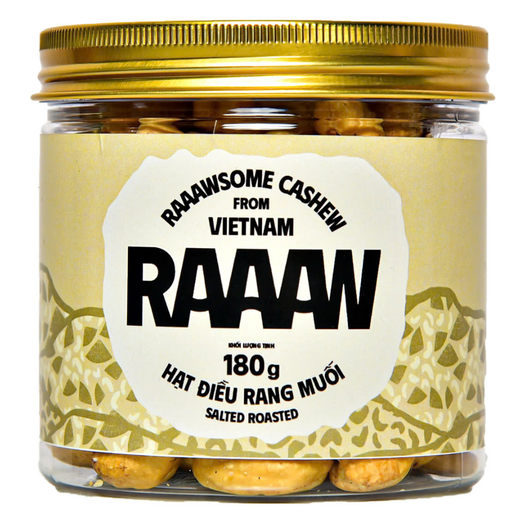  Raaaw Salted Roasted Cashew Nuts - 180g 