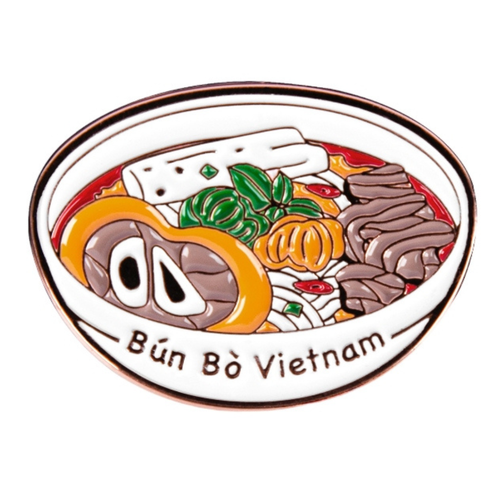  Saigonir Metal Lapel Pin - Bun Bo 