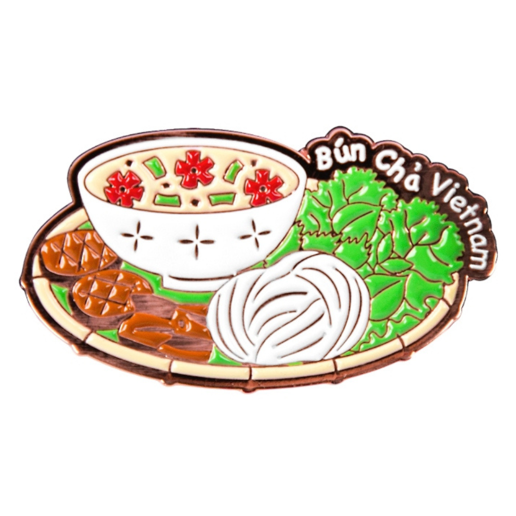  Saigonir Metal Lapel Pin - Bun Cha 