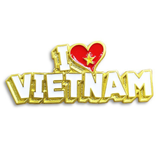  Saigonir Metal Lapel Pin - I Love Vietnam 