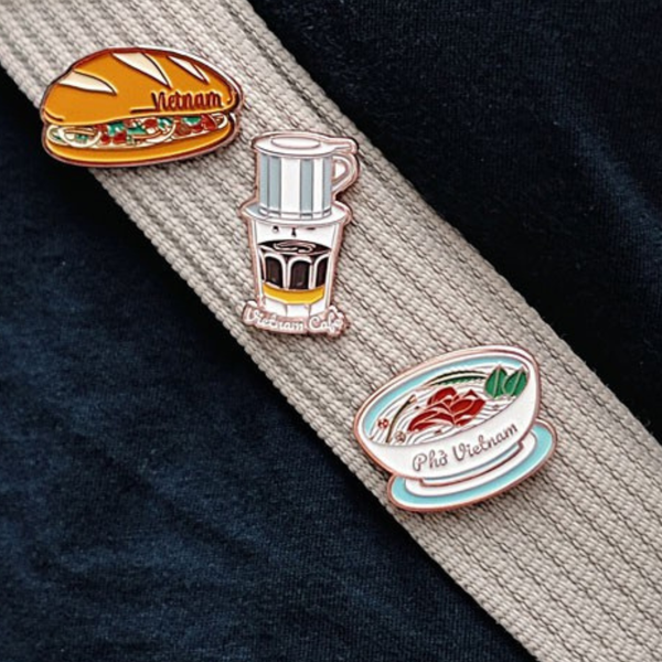  Saigonir Metal Lapel Pin - Pho 