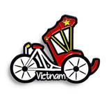  Saigonir Metal Lapel Pin - Red Cycle 