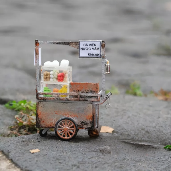  The 90s DIY Street Cart Model - Fried Fish Cart 