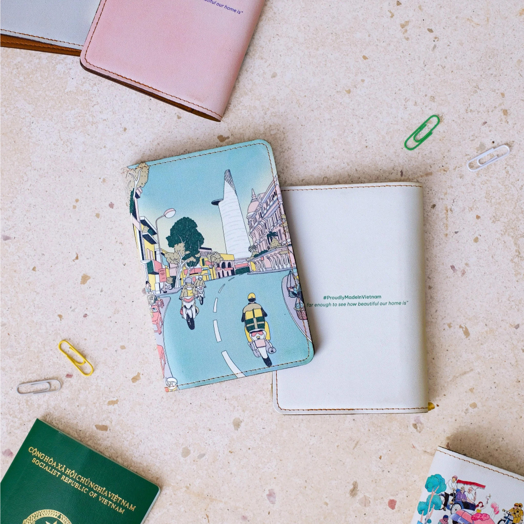  Tick & Pick Leather Passport Cover - Bitexco 