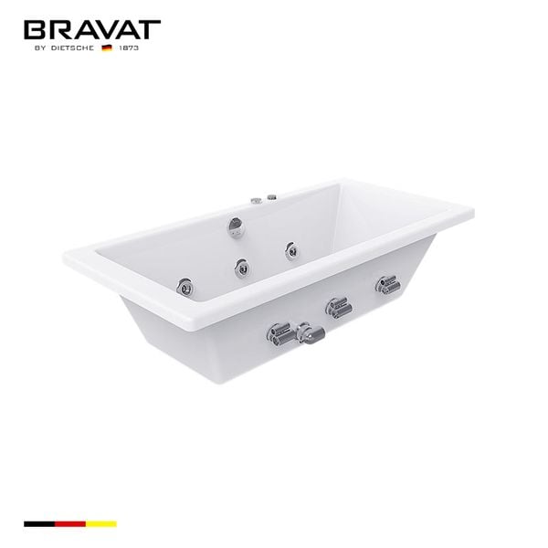 1.6m Deck Mounted Massage Bathtub (Jacuzzi) B25609DW-2