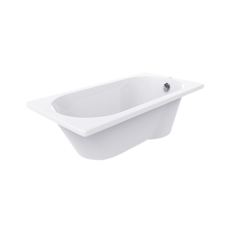  1.7m Deck Mounted Simple Bathtub B25705W 