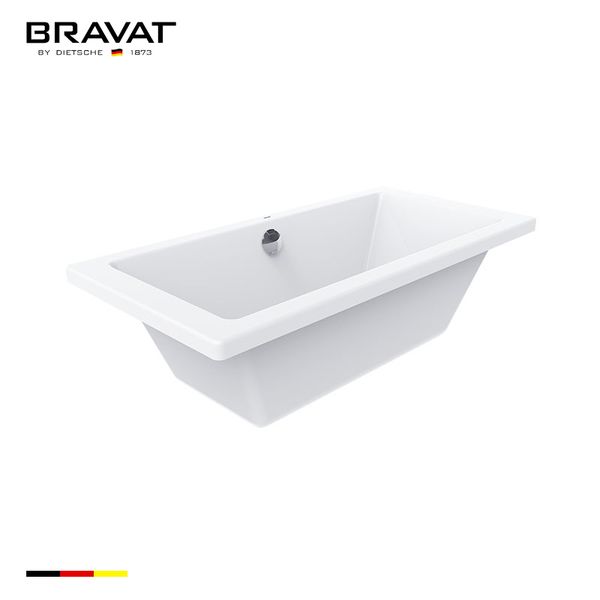 1.7m Deck Mounted Simple Bathtub B25706W