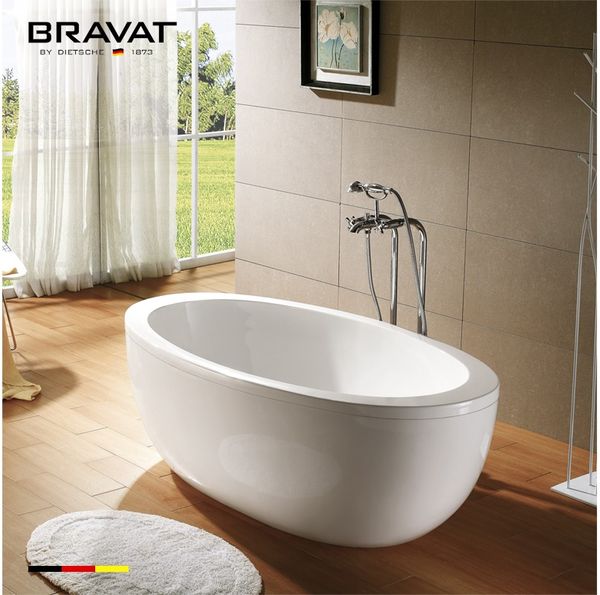 1.7m Oval Free Standing Bathtub B25712TW-1W