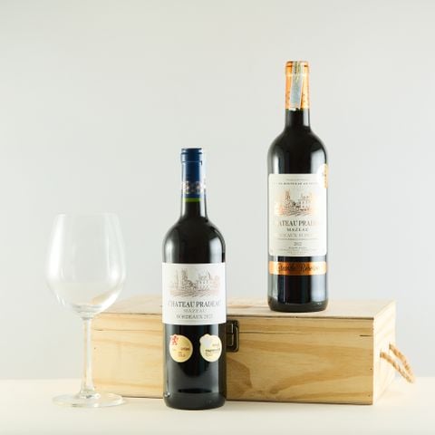 Combo 02 Vang đỏ Pháp Château Pradeau Mazeau AOP và Château Pradeau Mazeau Bordeaux Superieur, Bordeaux