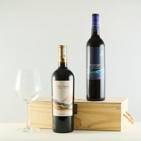 Combo 02 Vang đỏ Úc The Land Shiraz SA và Moonlight Shiraz SA, South Australia