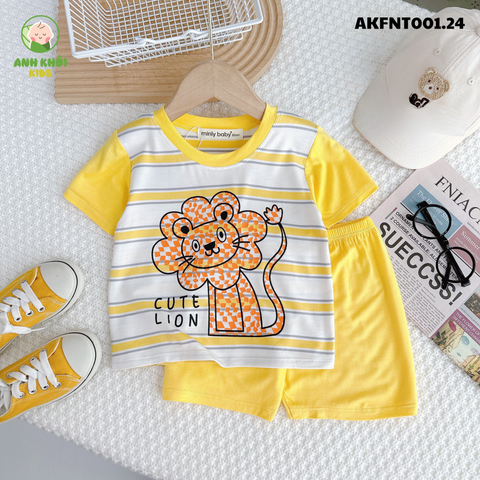 Set 5 bộ ngắn tay AKFNT001.24 5 màu Size 80 