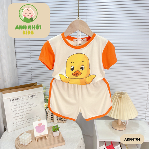  Set 5 bộ ngắn tay 5 màu Size 150 cho bé trai/bé gái AKFNT04 