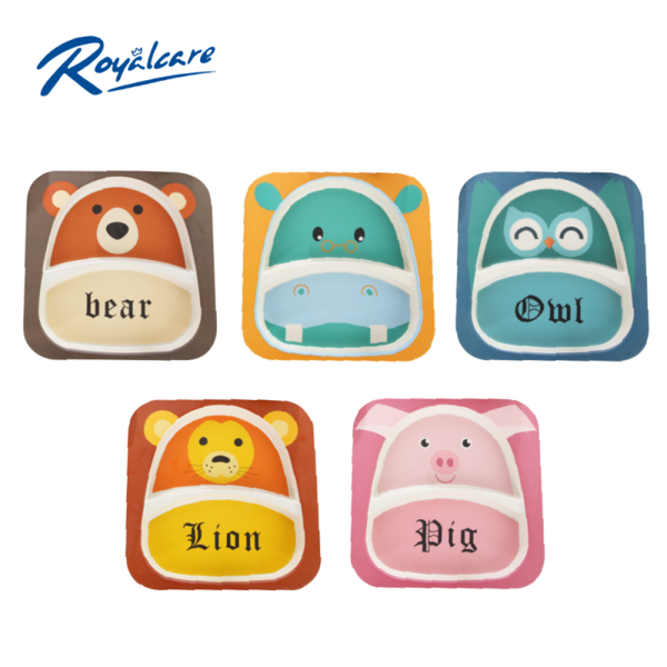  Đĩa ăn dặm cho bé chất liệu sợi tre Bamboo an toàn 