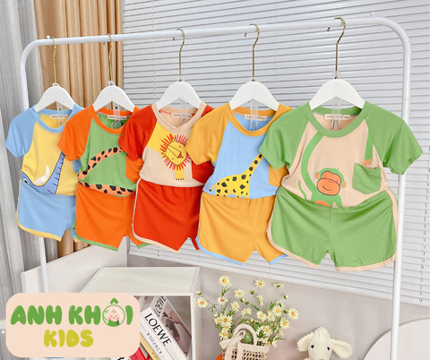  Set 5 bộ ngắn tay AKFNT02 Size 160 cho bé trai/gái 