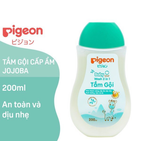  Sữa Tắm Gội Pigeon Xanh 200ml 