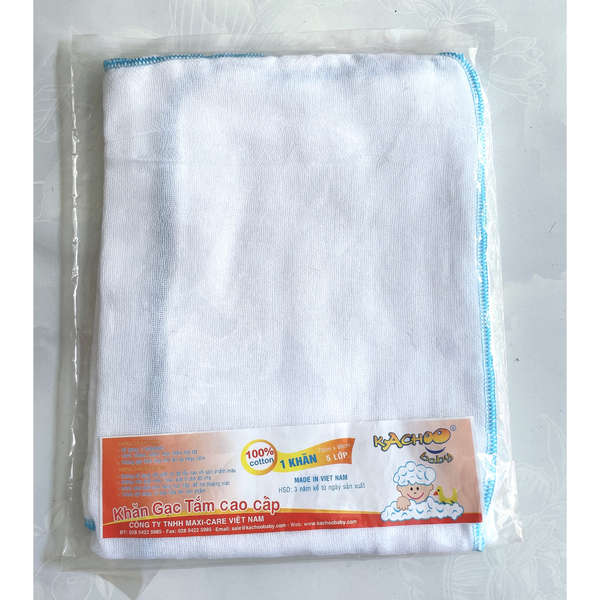  Khăn gạc tắm 5 lớp cao cấp cho bé sơ sinh Kachoo Baby (70x80cm) 