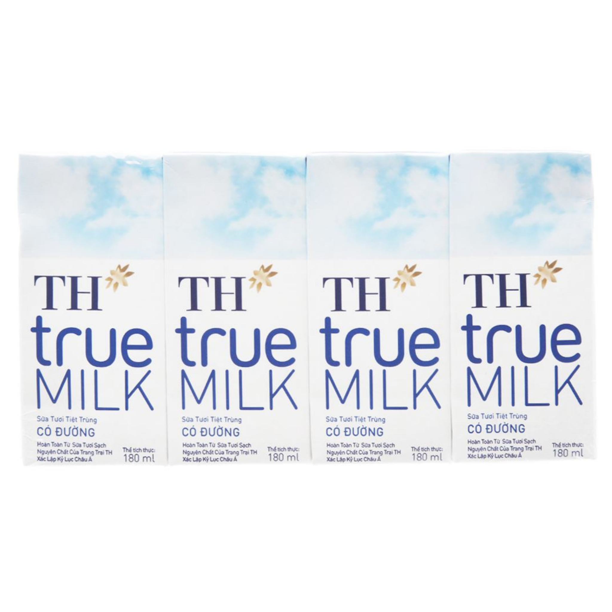  Sữa tươi tiệt trùng có đường TH true MILK 180ml 