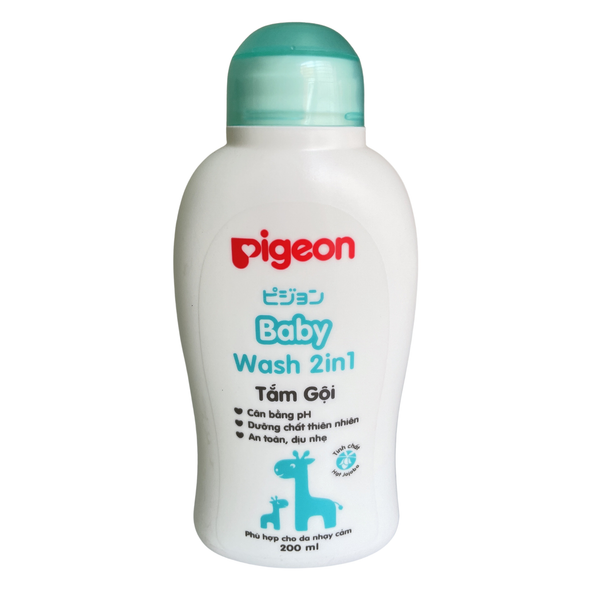  Sữa tắm gội Pigeon 2 trong 1 200ml 