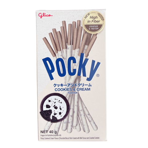  Bánh que Glico Pocky cookies & cream hộp 40g 