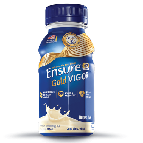  Sữa pha sẵn Ensure Gold Vigor vani 237ml 