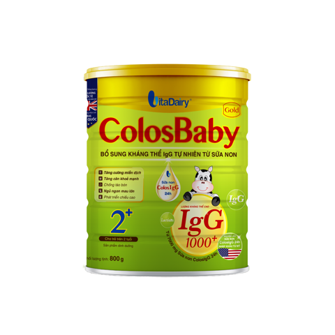 Sữa bột Colosbaby Gold 2+ 800G tăng cường hệ miễn dịch (2Y+) 